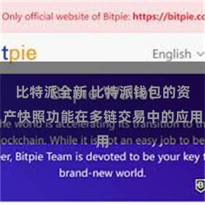 比特派全新 比特派钱包的资产快照功能在多链交易中的应用